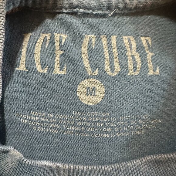 Ice Cube It Was A Good Day 92 Tour Men's Blue T Shirt Size Medium - Picture 3 of 3